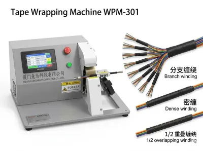Mesin Pembalut Pita Automatik untuk Penggulungan Gegelung dan Kabel WPM-301 - Mesin Penggulung Pita