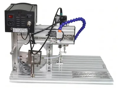 Mesin Pematerian Penyambung USB Separa Automatik 205H - Mesin Pateri Automatik