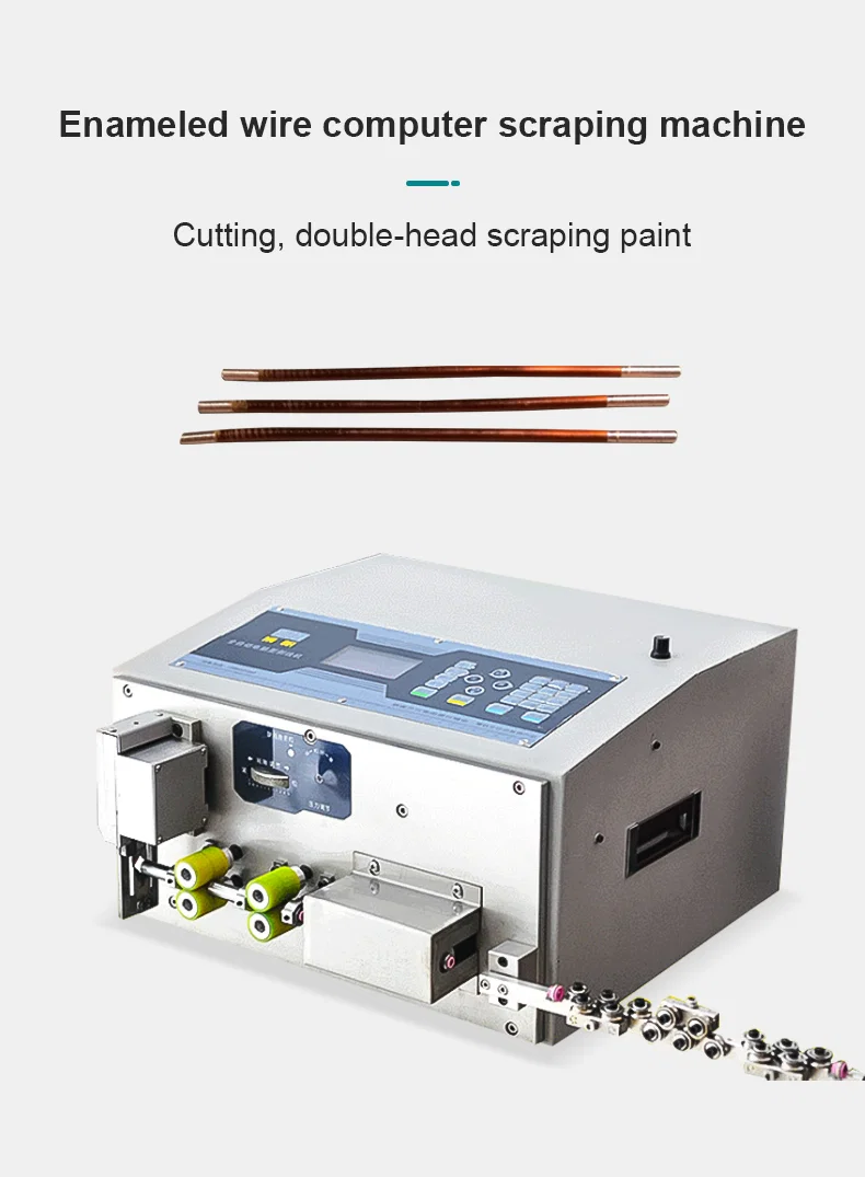 Mesin pemotong pelucutan dawai enamel, Mesin Pengelupasan Kulit Dawai Enamel, Tanggalkan Kulit Dawai Benang Persegi 6 Mm, Peralatan Keluarkan Cat Dawai Enamel 