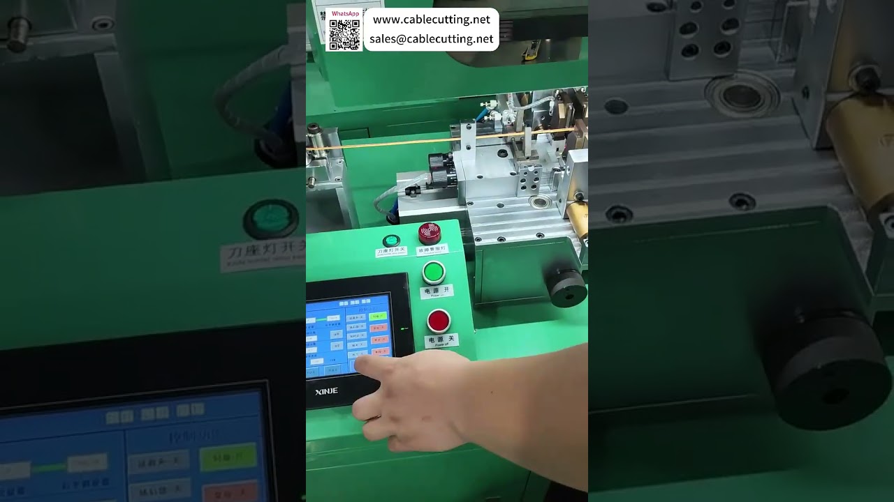 Mesin Pemotong dan Pengupas Kawat Berkelajuan Tinggi Model 1300 untuk Pengupasan Depan 13mm dan Belakang 4mm