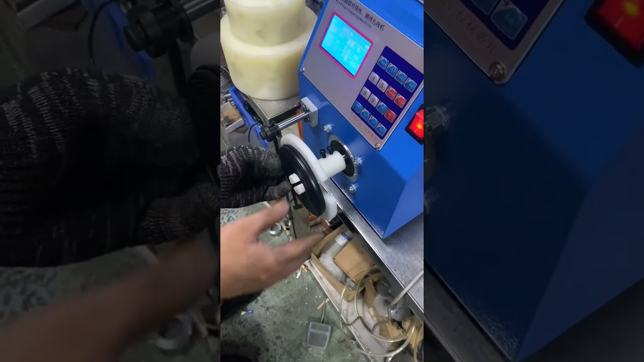 Mesin Penggulung Satu Spindle Genggam untuk Kabel Data | #kilang #mesin