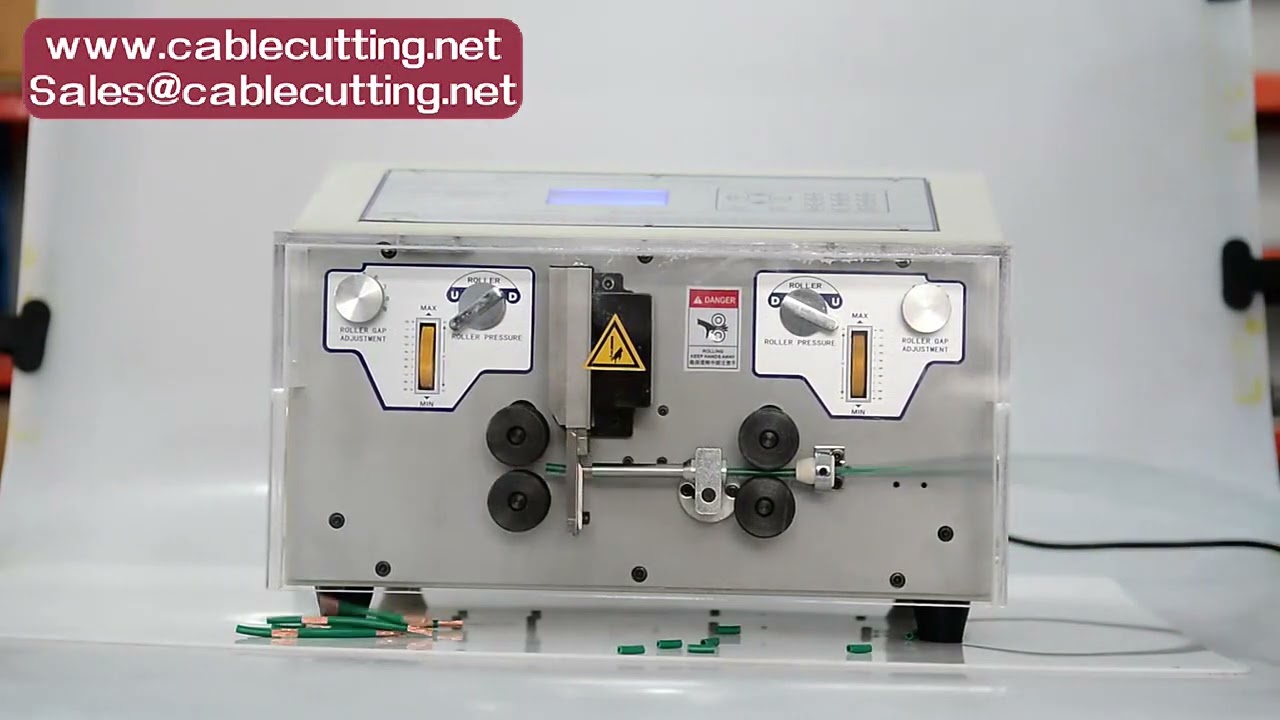 Automatic Compute Wire Stripping Machine 300W for Wire Peeling Stripping Cutting 0 1 8mm2 0 1 10mm2