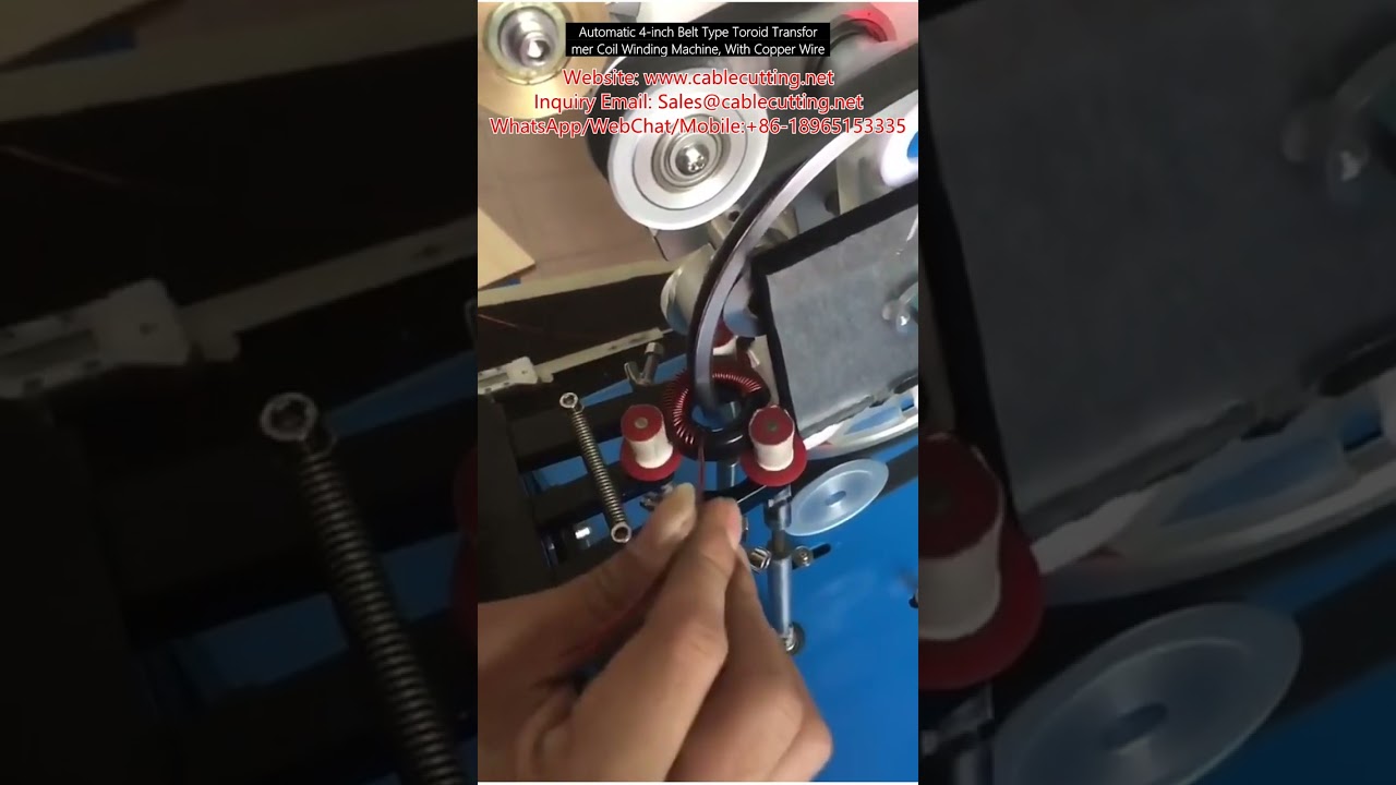 Mesin Penggulung Gegelung Toroid Transformer Automatik 4 Inci Jenis Belt – Cekap dengan Dawai Tembaga