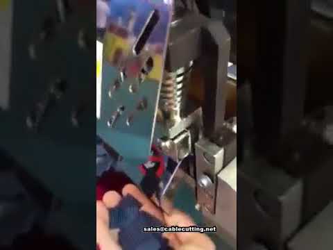 automatic ribbon webbing tape cutting machine