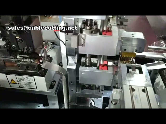 Mesin Crimping Terminal Automatik Dua Kepala - Pemampat Wayar Automatik Penuh untuk Produktiviti Maksimum