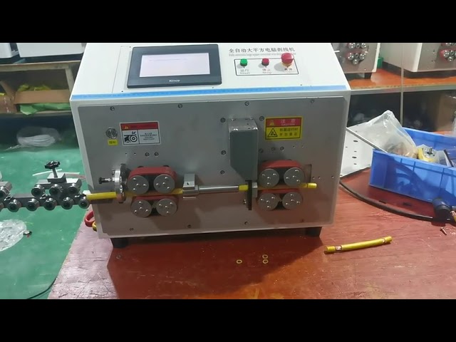 Mesin Penanggalkan Wayar Automatik Sepenuhnya - Pemotongan & Penanggalkan Kabel Kuasa, Max 35mm²