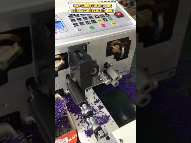 Mesin Kupas Kawat dengan Pemotong, Pengupas, dan Pemilin Otomatis