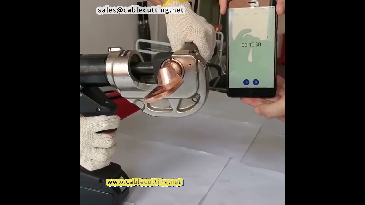 Playar Hidraulik Elektrik Cas Semula - Playar Crimp Jenis H untuk Pengapit Wayar dan Crimp Alur
