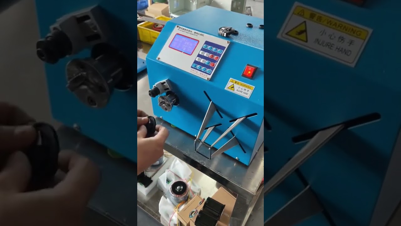 Mesin Lilit dan Ikat Gelang Getah Mengembang - Automasi Pembungkusan Kabel #machine #kilang